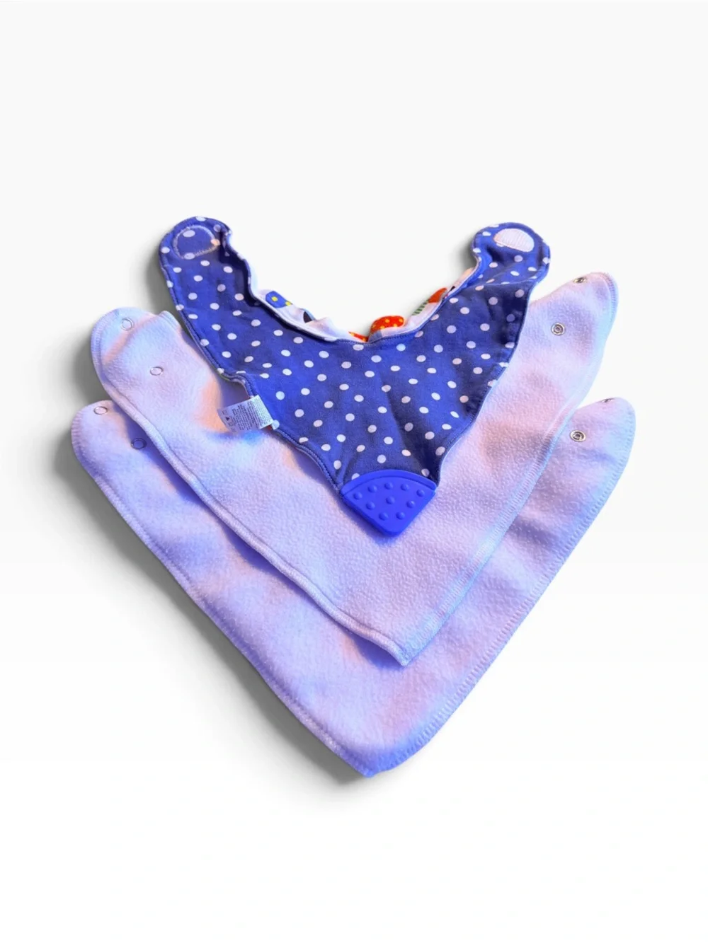 Baby Bibs Mixed Lot of 10 Mixed Blue, Orange, Tan, White